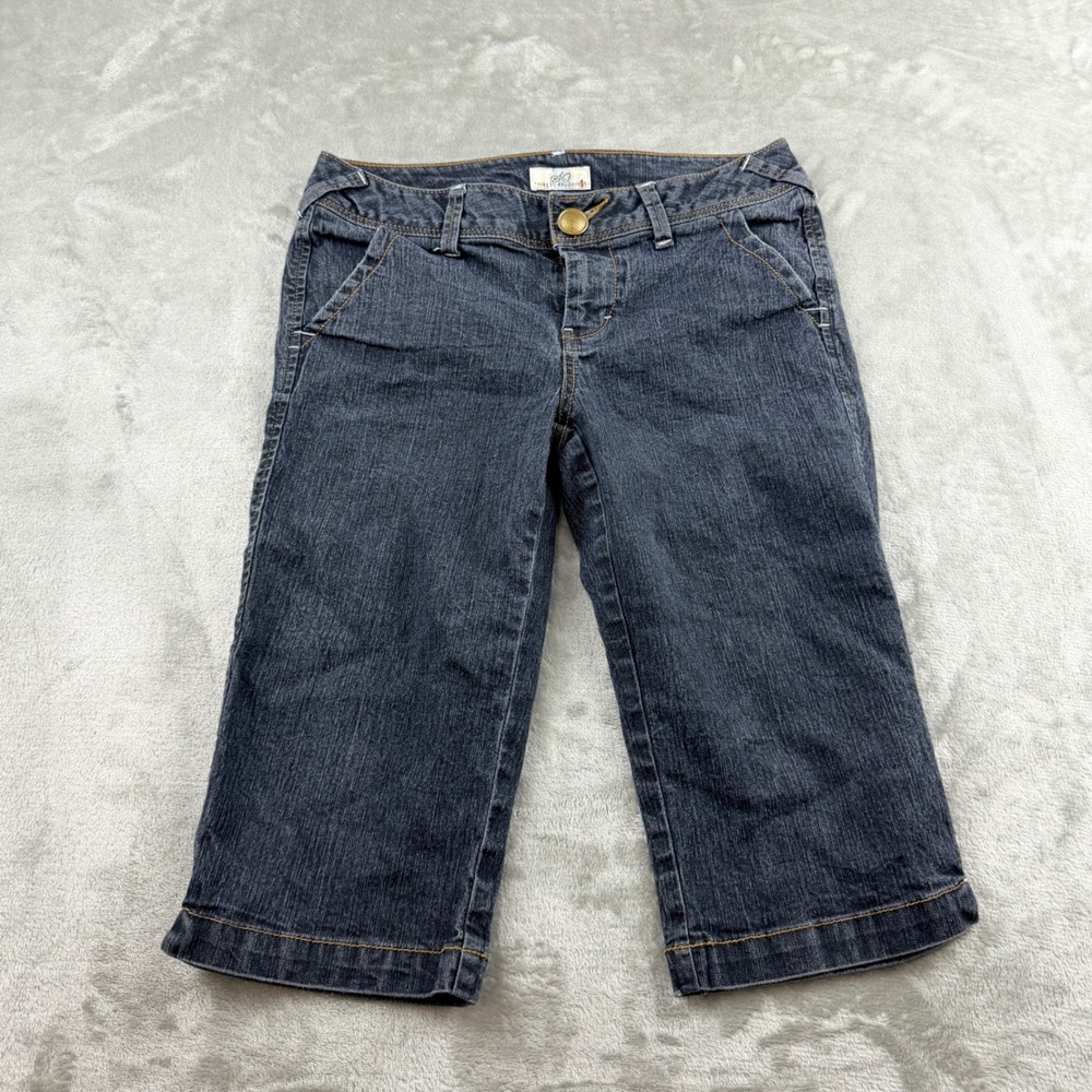SO Wear It Declare It Denim Capris Dark Wash Blue Women's Size 7